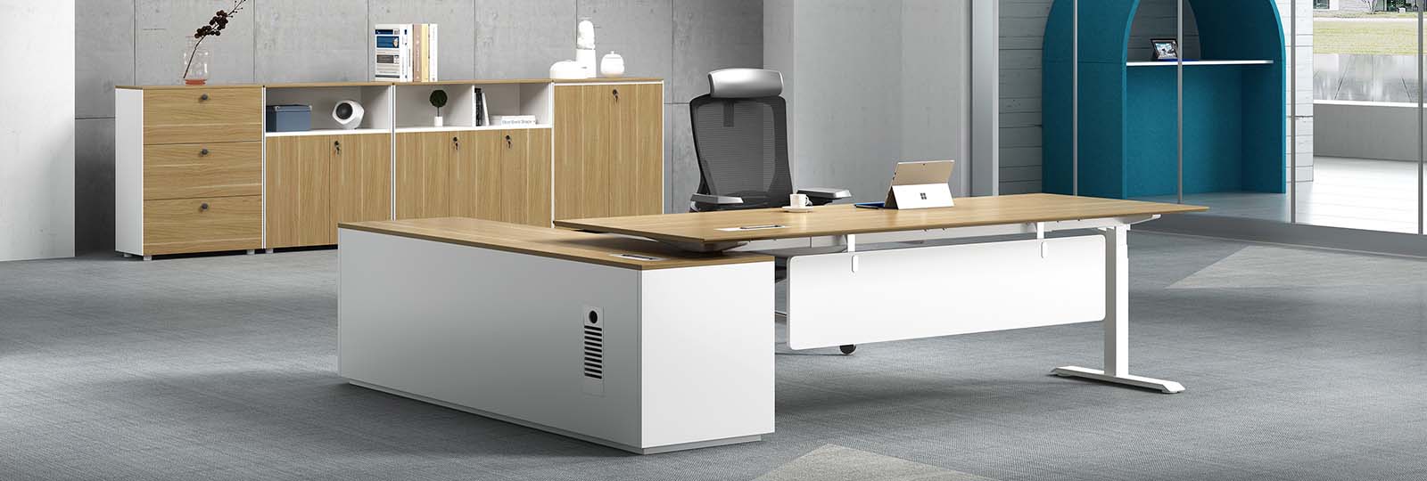 实木办公桌
板式办公桌
皮质办公桌
升降桌